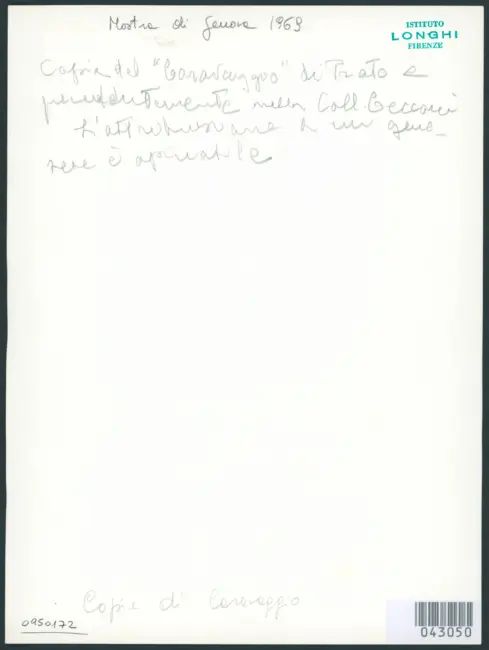 Merisi Michelangelo (Caravaggio) - copia da - sec. XVII - Incoronazione di spine