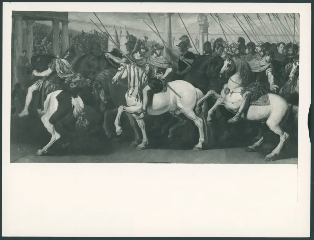 El soldados romanos en el circo. Castiglione.