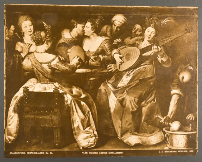 Braunschweig, Gemäldegalerie No. 37. Vläm. Meister, Lustige Gesellschaft