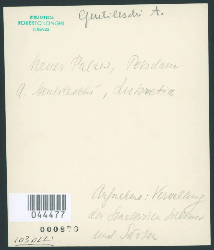 Gentileschi Artemisia - sec. XVII - Tarquinio e Lucrezia