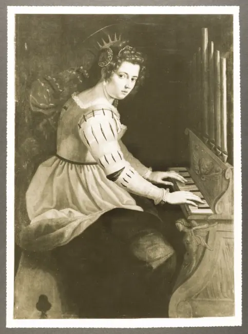 Gentileschi Artemisia (?) - sec. XVII - Santa Cecilia alla spinetta