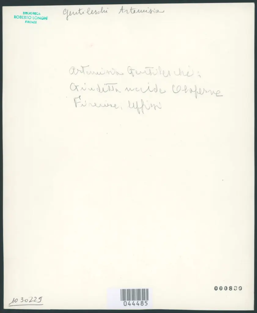 Gentileschi Artemisia - sec. XVII - Giuditta e Oloferne