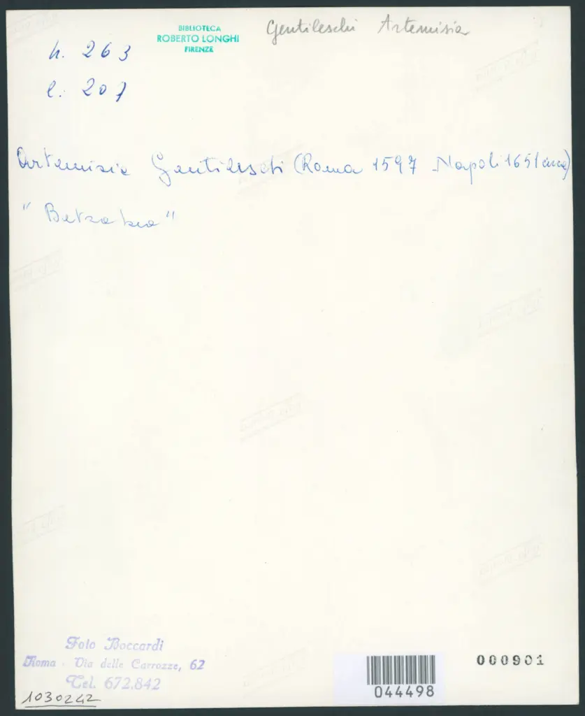 Gentileschi Artemisia - sec. XVII - Bethsabea al bagno