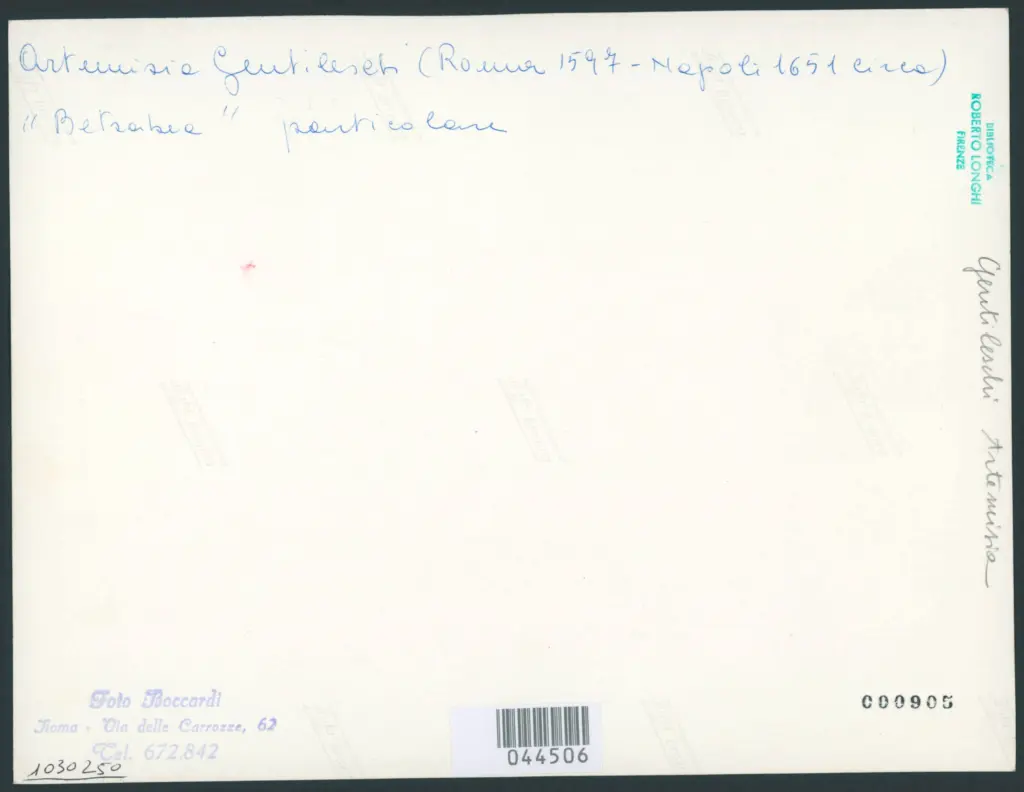 Gentileschi Artemisia - sec. XVII - Bethsabea al bagno