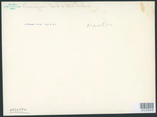 Merisi Michelangelo (Caravaggio); Saraceni Carlo - derivazione;  - sec. XVII - Marta rimprovera Maddalena per la sua vanità