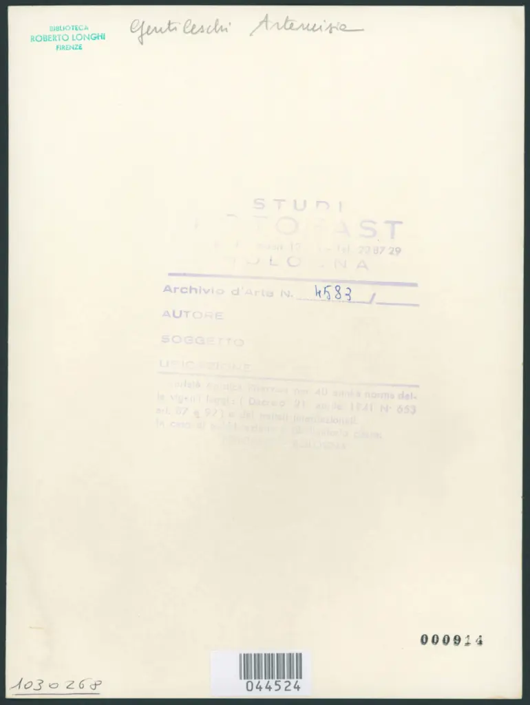 Gentileschi Artemisia - sec. XVII - Ritratto di condottiero