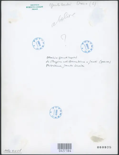 Gentileschi Orazio - sec. XVI/ XVII - Madonna del Rosario con san Domenico e santa Caterina da Siena