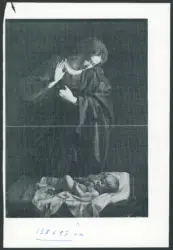 Gentileschi Orazio (?) - sec. XVI/ XVII - Madonna in adorazione del Bambino dormiente