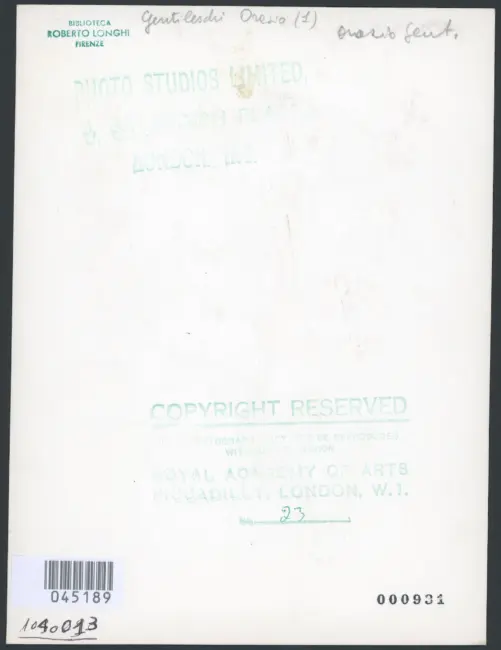 Gentileschi Orazio - sec. XVI/ XVII - Madonna con Bambino