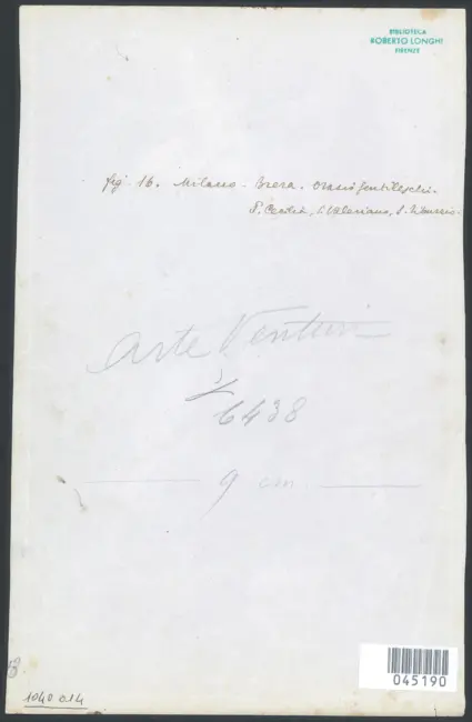 Milano - R. Pinacoteca; Palazzo Brera - S. Cecilia, S. Valerio e S. Tiburzio; Orazio Gentileschi.