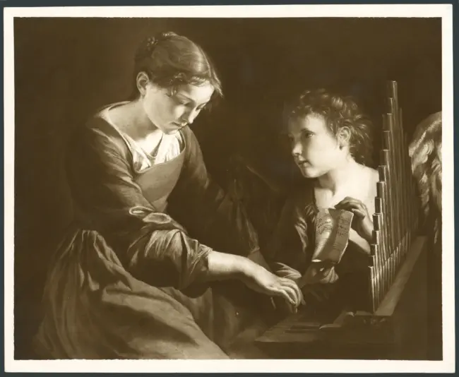 Gentileschi Orazio - sec. XVII - Santa Cecilia e un angelo