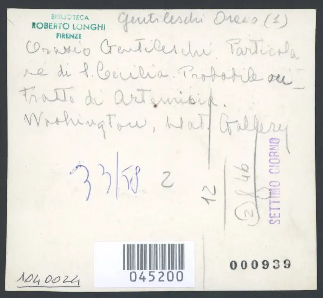 Gentileschi Orazio - sec. XVII - Santa Cecilia e un angelo