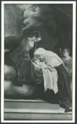 Gentileschi Orazio - sec. XVII - Santa Francesca Romana riceve Gesù Bambino dalla Madonna