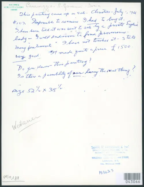 Merisi Michelangelo (Caravaggio) - sec. XVII - San Giovanni Battista