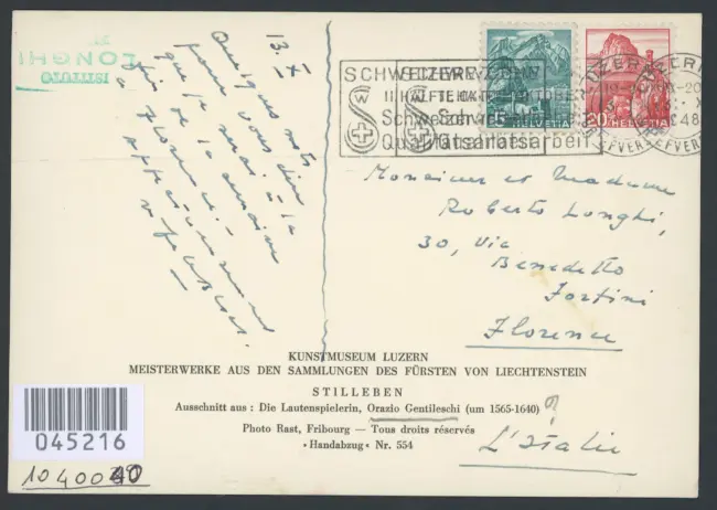 Ausschnitt aus: Die Lautenspielerin, Orazio Gentileschi (um 1565-1640)