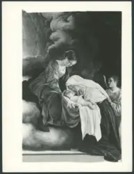Gentileschi Orazio - sec. XVII - Santa Francesca Romana riceve Gesù Bambino dalla Madonna