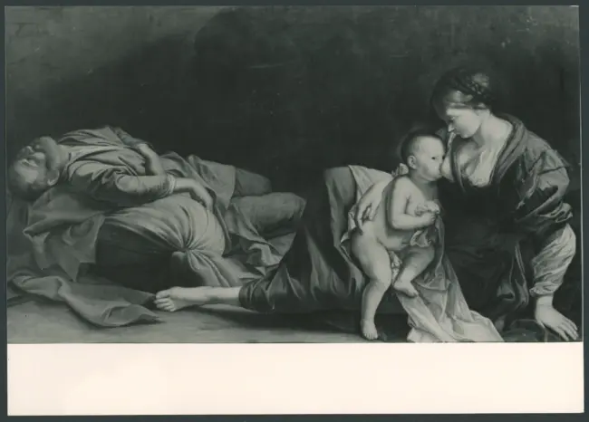 Nach Orazio Gentileschi - Lomi. Die Ruhe auf der Flucht nach Agypten