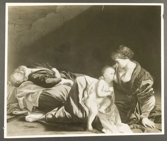 Gentileschi Orazio - sec. XVI/ XVII - Riposo nella fuga in Egitto