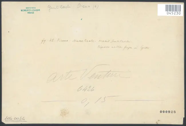 Kaiserl. Gemälde-Galerie in Wien. Orazio Gentileschi. Die Ruhe auf Flucht nach Egypten