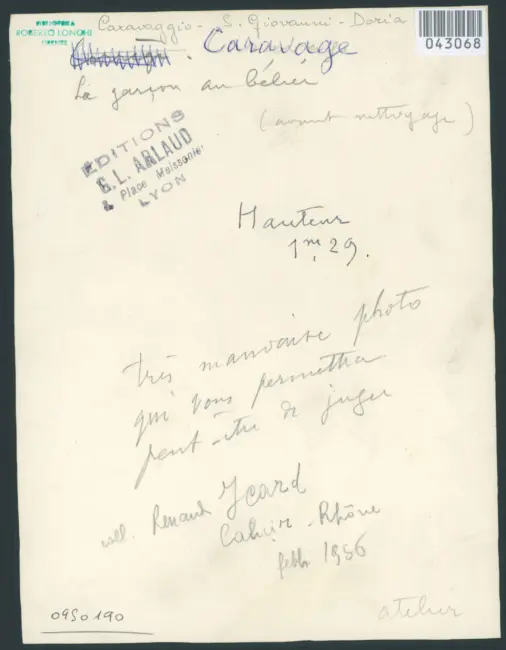 Merisi Michelangelo (Caravaggio) - sec. XVII - San Giovanni Battista