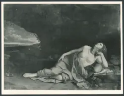 Nach Orazio Gentileschi - Lomi. Die Büssende Magdalena in der Felsenhöhle