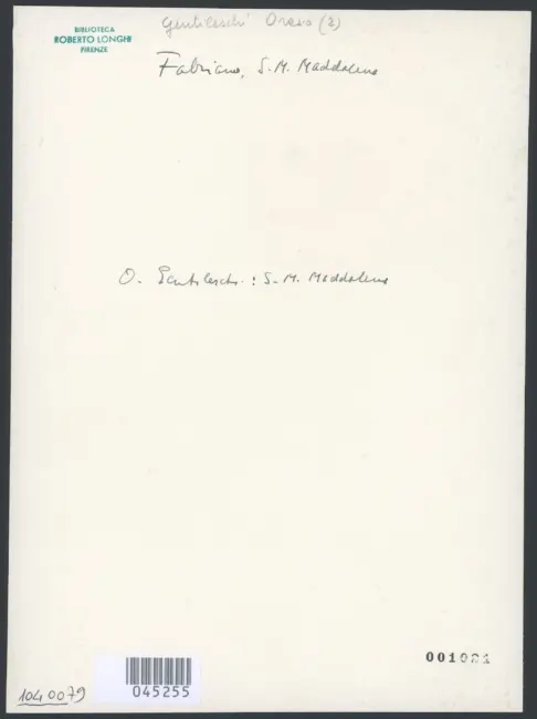 Gentileschi Orazio - sec. XVI/ XVII - Santa Maria Maddalena penitente