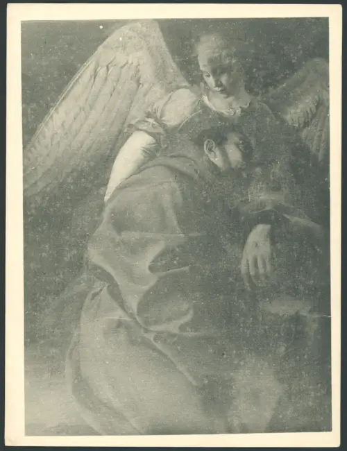 San Francesco d'Assisi sostenuto da un angelo