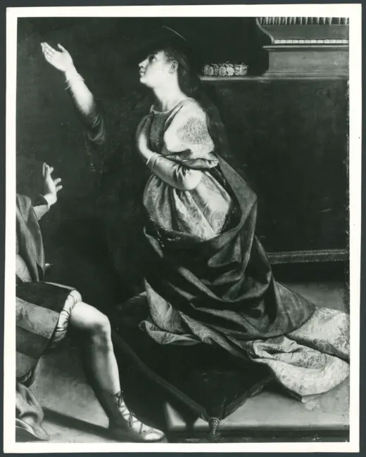 Gentileschi Orazio - sec. XVII - Santa Cecilia e san Valeriano incoronati da un angelo con san Tiburzio