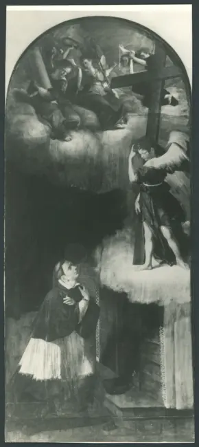 San Carlo Borromeo contempla gli strumenti della Passione