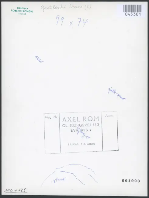 Gentileschi Orazio - sec. XVI/ XVII - Madonna con Bambino