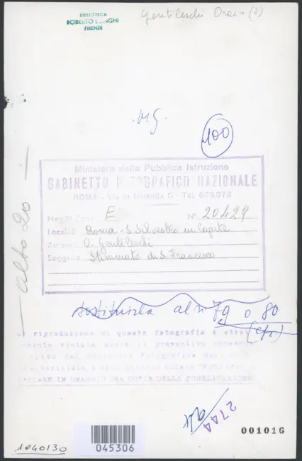 Roma - S. Silvestro in Capite. O. Gentileschi. Stimmate di S. Francesco