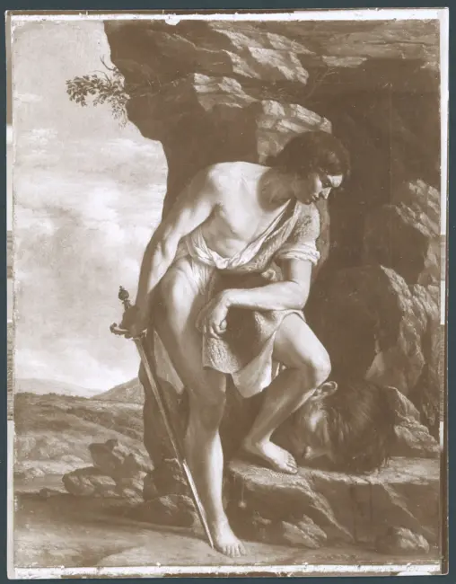 Gentileschi Orazio - sec. XVII - David con la testa di Golia