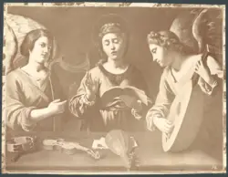 Gramatica Antiveduto  - sec. XVII - Santa Cecilia e due angeli