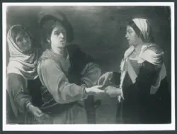 Gramatica Antiveduto  - sec. XVII - Zingara che legge la mano