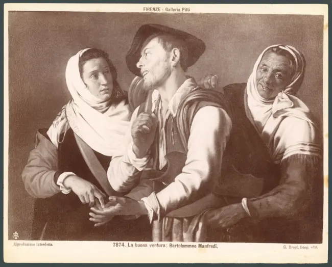 Zingara che legge la mano