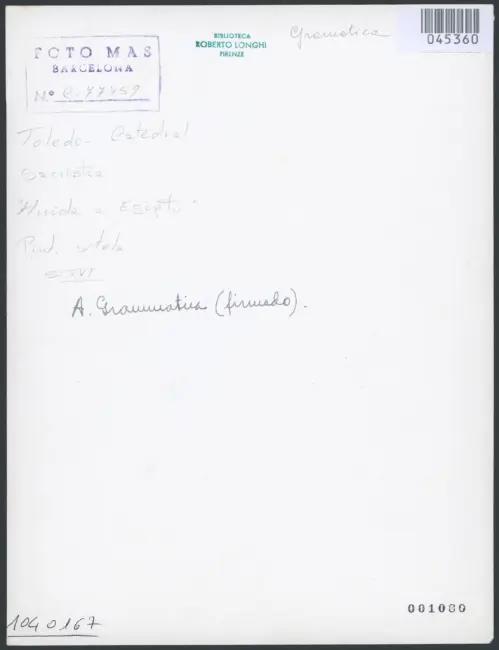 Toledo - Catedral. Sacristia. "Huida a Egipt". Pint. s tela. S. XVI