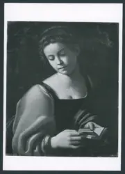 Gramatica Antiveduto  - sec. XVII - Figura femminile con libro