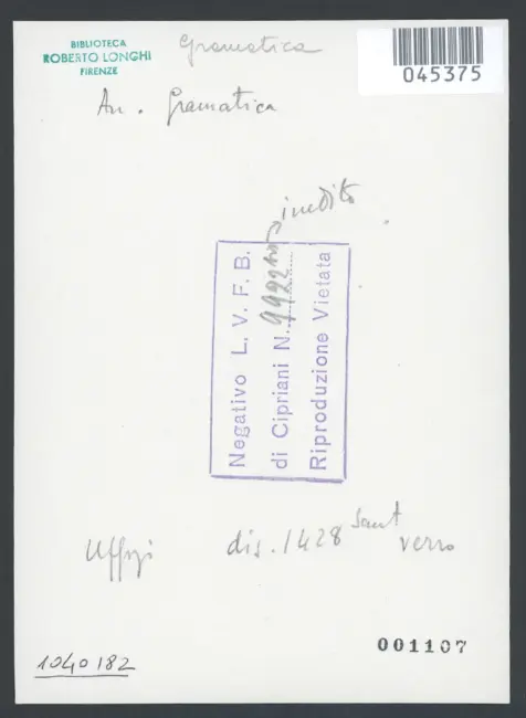 Gramatica Antiveduto  - sec. XVII - Gloria di angeli