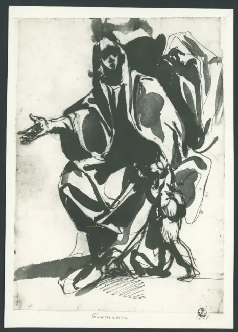 Gramatica Antiveduto  - sec. XVII - Studio di figure