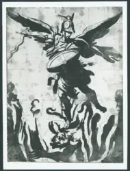 Gramatica Antiveduto  - sec. XVII - San Michele Arcangelo combatte contro Satana