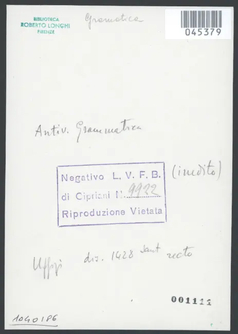 Gramatica Antiveduto  - sec. XVII - Gloria di angeli