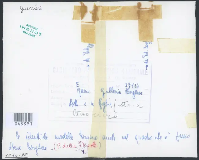 Roma. Galleria Borghese. Loth e le figlie