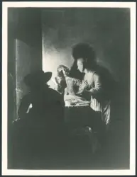Scena di interno con figure