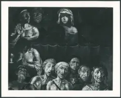Caroselli (?) Angiolo. Heads - The Audience