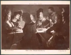 Galleria Uffizi - Firenze. La Cena - Gherardo delle Notti dip.
