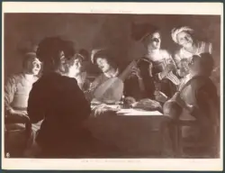 Galleria Uffizi - Firenze. La Cena - Gherardo delle Notti dip.