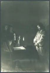 Honthorst Gerrit van (Gherardo delle Notti) - sec. XVII - Cristo davanti a Caifa