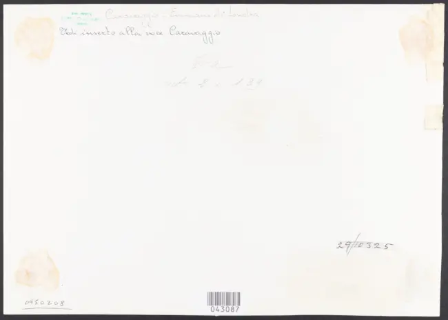 Merisi Michelangelo (Caravaggio) - copia da - sec. XVII - Cena in Emmaus