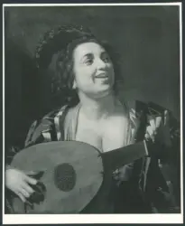 Honthorst Gerrit van (Gherardo delle Notti) - sec. XVII - Suonatrice di liuto