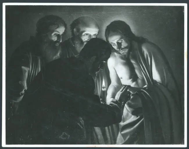 Honthorst Gerrit van (Gherardo delle Notti) - sec. XVII - Incredulità di san Tommaso